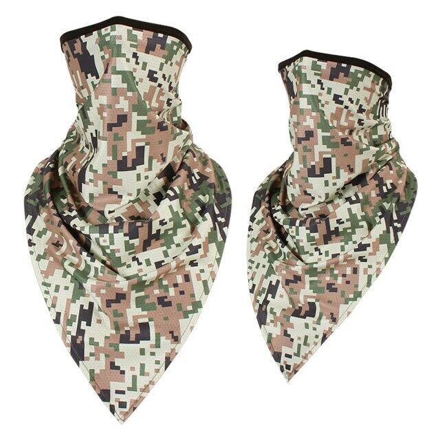 Camouflage Paisley คอผ้าโพกศีรษะที่อุดหูผ้าพันคอผ้าพันคอหน้าผ้าโพกศีรษะพิมพ์ลาย Breathable