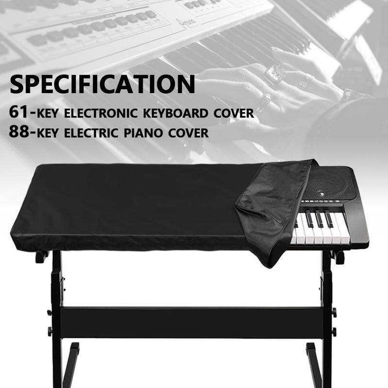 Vỏ đàn organ điện tử dễ lau chùi-nylon dây vải thắt chặt chống yujin schwarz bàn phím, khẩu trang chống bụi bàn phím đàn piano klavier 61/88