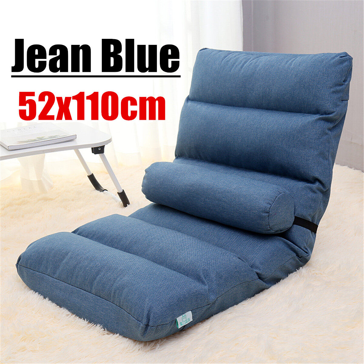 52x110cm plegable sofá perezoso suelo ajustable asientos de sillas Sofá