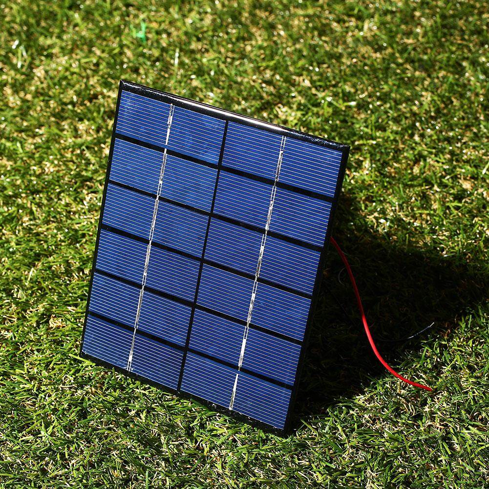 สายต่อแผงโซลาร์ 136 ? 110 ? 3 มม. อีพ็อกซี่ Polycrystalline 2 W 6 V โซลาเซลล์เครื่องชาร์จแบตเตอรี่ MINI โมดูลชาร์จ DIY power