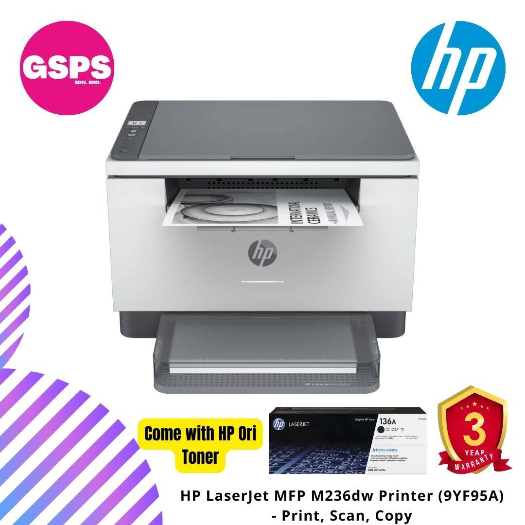 HP LaserJet MFP M236dw Printer (9YF95A) - Print, Scan, Copy - GS ...