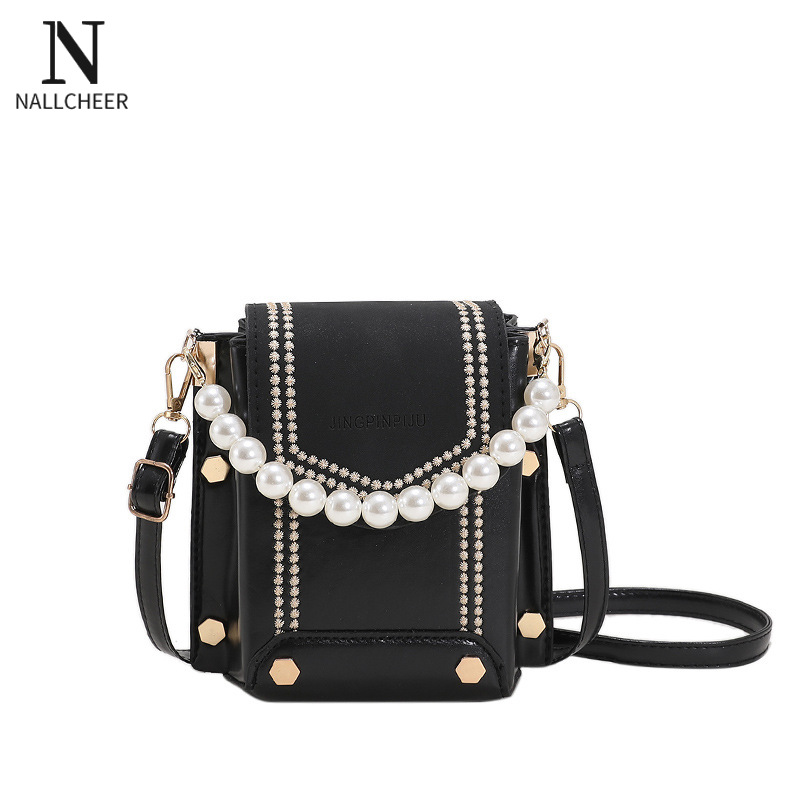 Nallcheer túi đeo vai nữ túi đeo vai thời trang hợp thời trang túi vuông nhỏ thường ngày dọc