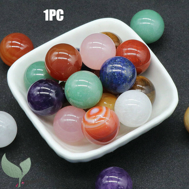 Bộ sưu tập hình cầu đá quý luân xa 20mm thạch anh hồng pha lê chữa bệnh reiki/thạch anh trong suốt/đá opal/mắt hổ/thạch anh tím/đá lapis lazuli