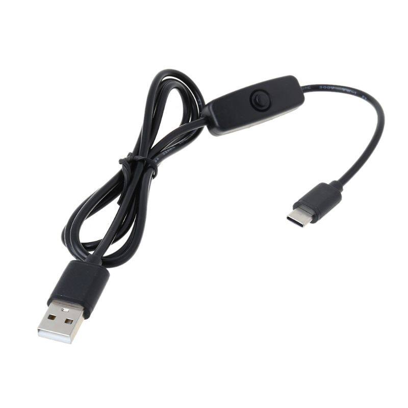 ✪ cáp sạc usb type c 1m có công tắc bật/tắt cho điện thoại di động raspberry pi 4