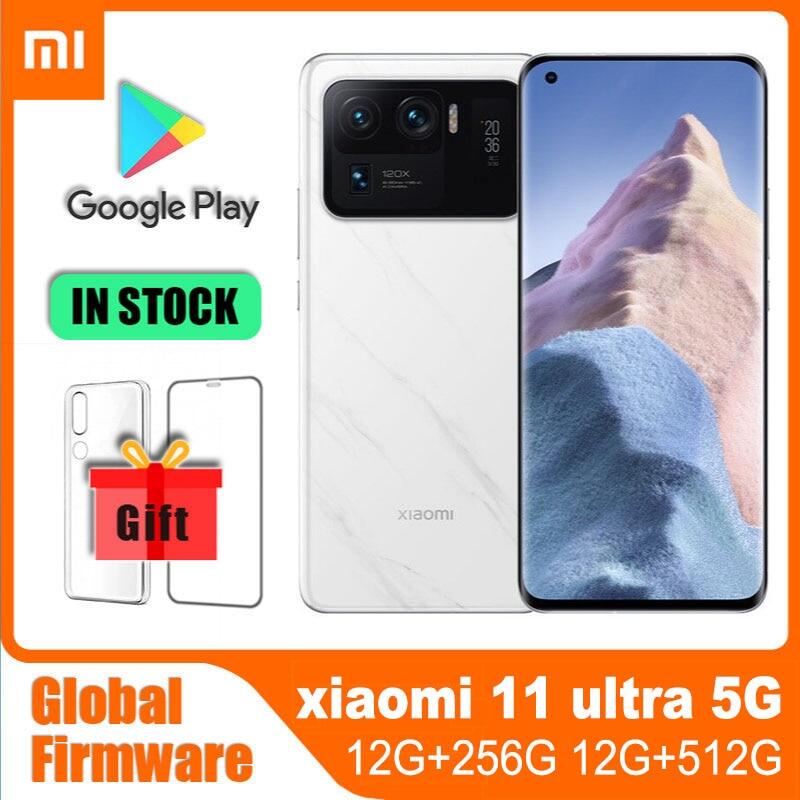 Xiaomi 11 ultra Global Rom Smartphone 67W fast charging Snapdragon 888 50MP Android mobile phones redmi Cellphones ราคา 15,342 บาท*ส่งฟรี