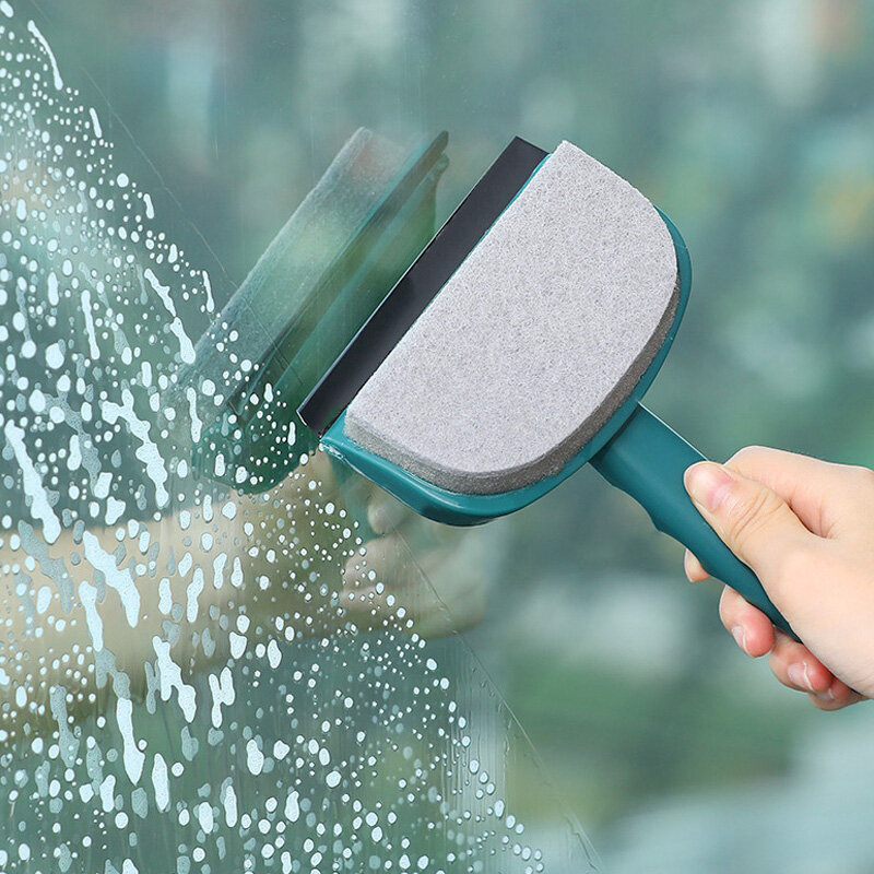Bàn Chải Lau Kính Đa Năng Bàn Chải Hai Mặt, Dụng Cụ Vệ Sinh Gương Cửa Sổ Xe Hơi Cho Cửa Sổ Phòng Tắm