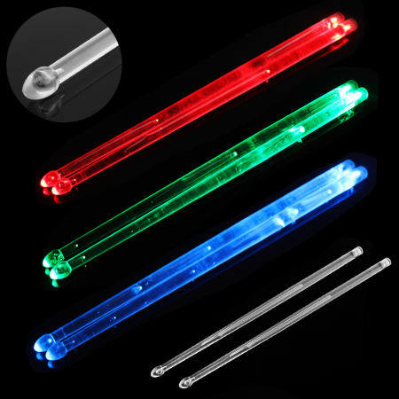 5A LED Glow-in-the-Dark Jazz Drumsticks by OEM