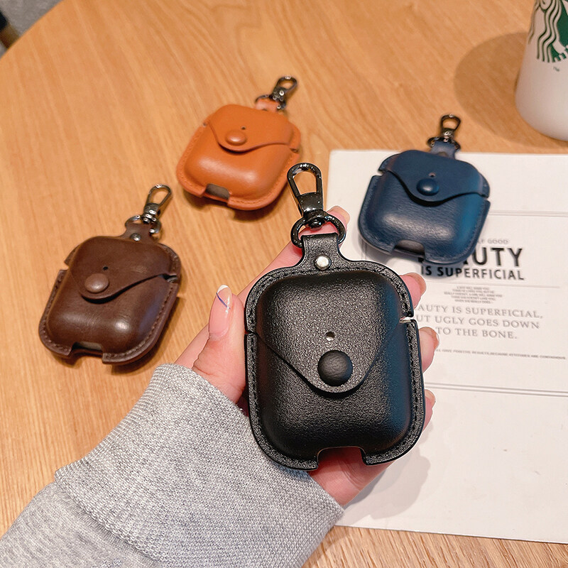 CrashStar Vỏ Bọc AirPods Bằng Da Cho AirPods 1 2 3 AirPods Pro InPods 12 I12 Tai Nghe Bluetooth Không Dây Vỏ Mềm Sang Trọng Vỏ Bọc Bảo Vệ Chống Sốc Công Sở Đơn Giản Bán Chạy Nhất