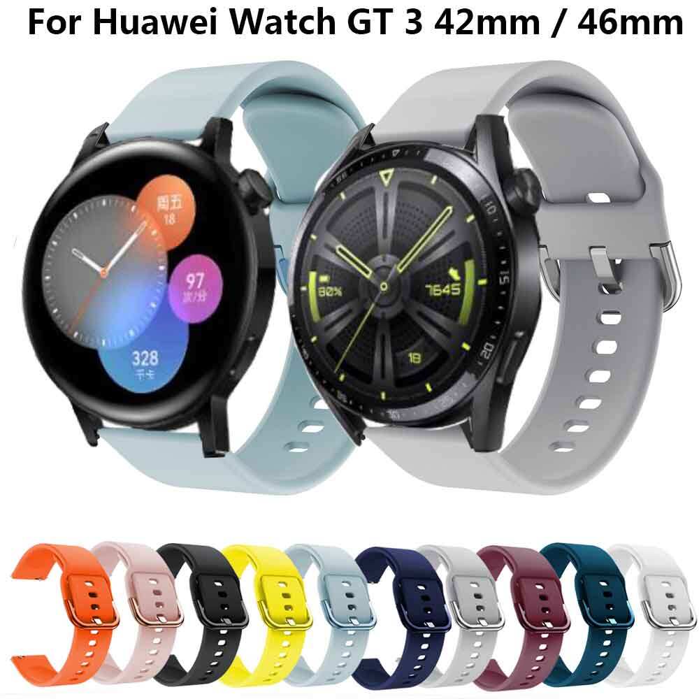 Dây Đeo Đồng Hồ 20Mm/22Mm Cho HUAWEI WATCH GT 3 46Mm 42Mm Dây Đeo Tay Silicon Cho Huawei Watch GT Runner/ GT3/ GT 2 Pro