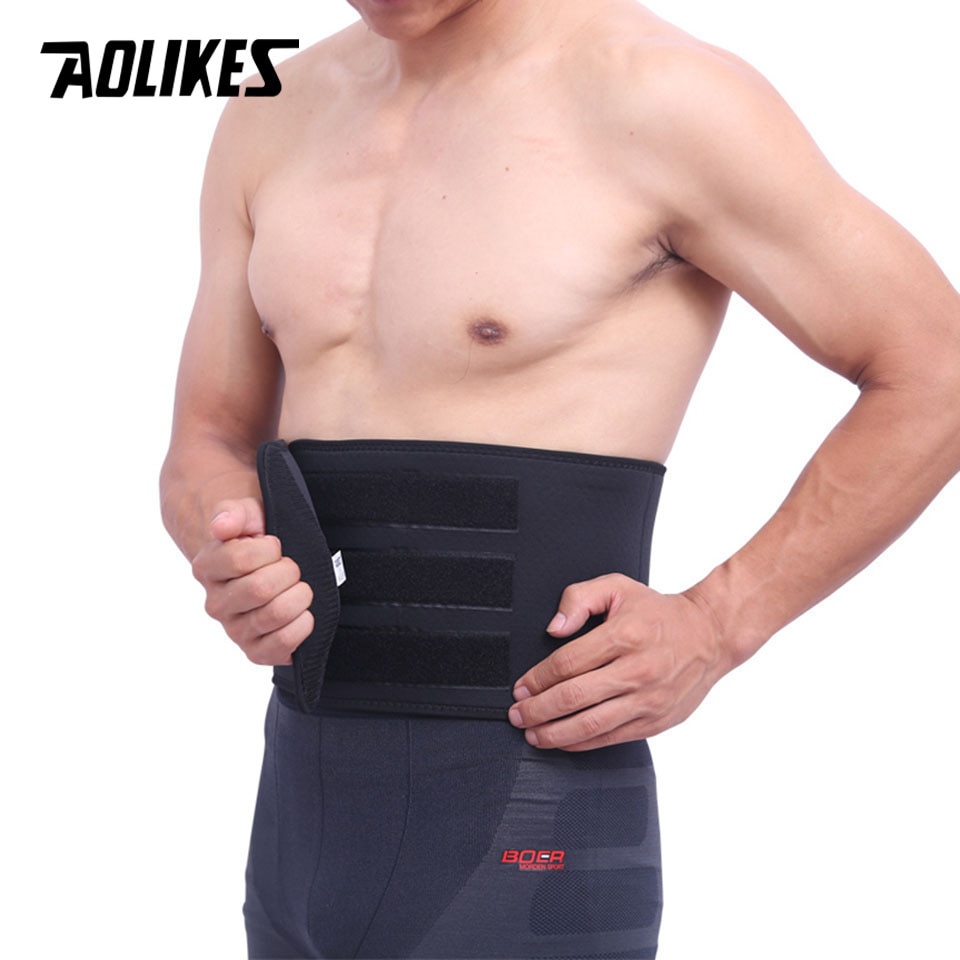 Aolikes 1 chiếc đai giảm eo đai giảm mồ hôi eo thon gọn đai hỗ trợ lưng eo thiết bị tập thể dục đồ bảo hộ thể thao