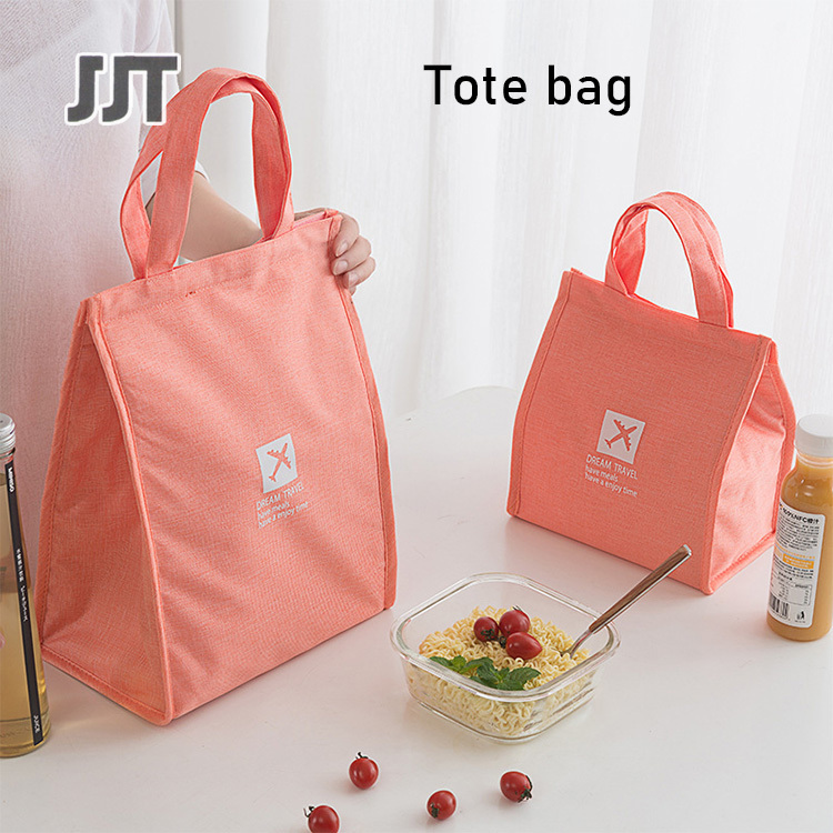 JJT hộp cơm túi hộp ăn trưa Túi giữ nhiệt có tay cầm, có thể giữ nóng / lạnh túi ăn trưa xách tay túi đá túi giữ nhiệt không thấm nước hộp cơm túi nhỏ