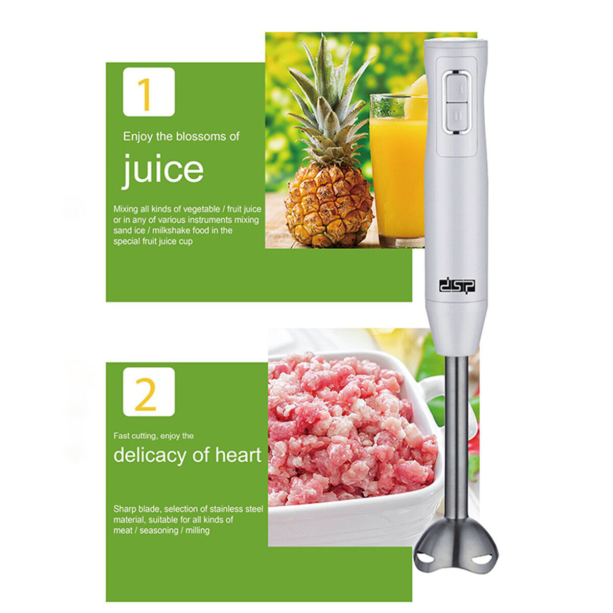 Generic 220V 250W 2 Gear Electric Mixing Blender Mixer Baby Food