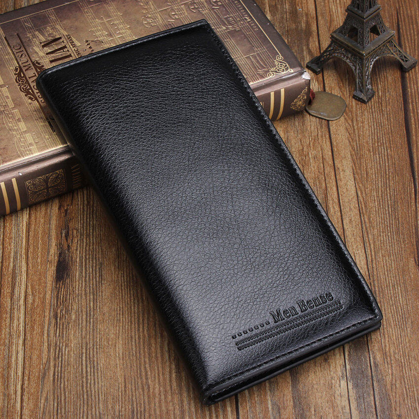 Bogesi 826 Premium PU Leather Long Wallet- Black | Lazada Malaysia