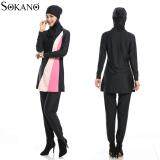 Sokano Fashion Ladies 5587 Muslimah Women Swim Suit Wear Sport Clothing - Black