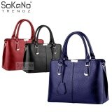 SoKaNo Trendz SKN802 Premium PU Leather Bag Handbeg Wanita- Blue