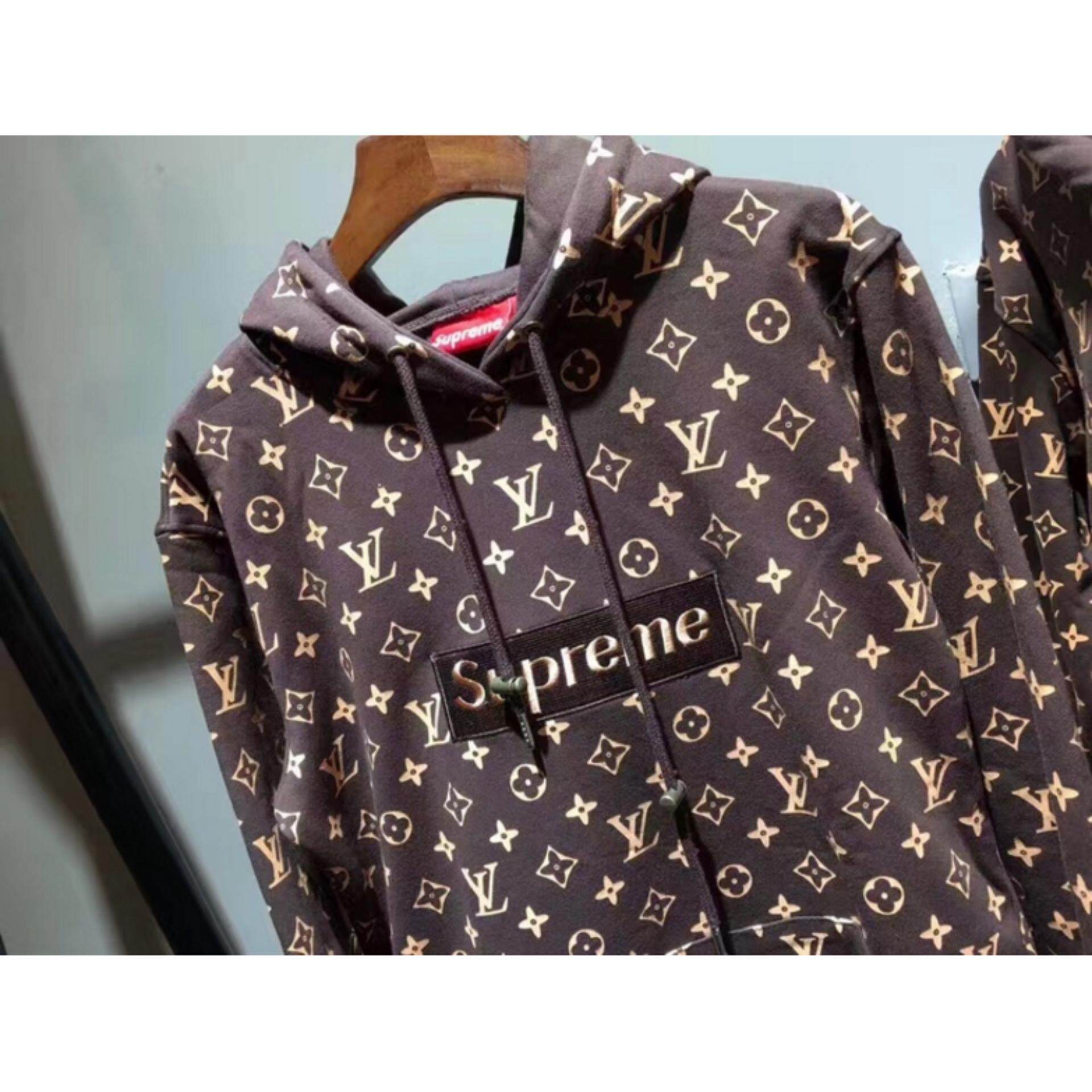 Cozy zipper jacket with Louis Vuitton inspired LV Monograms – logofabrics