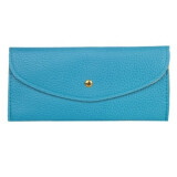 Women's Slim PU Leather Wallet - Turquoise