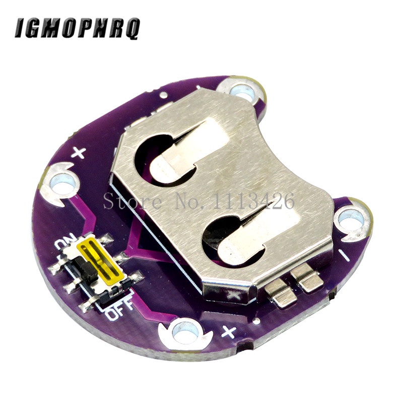 Lilypad đồng xu Bộ phận giữ pin CR2032 mô-đun gắn pin