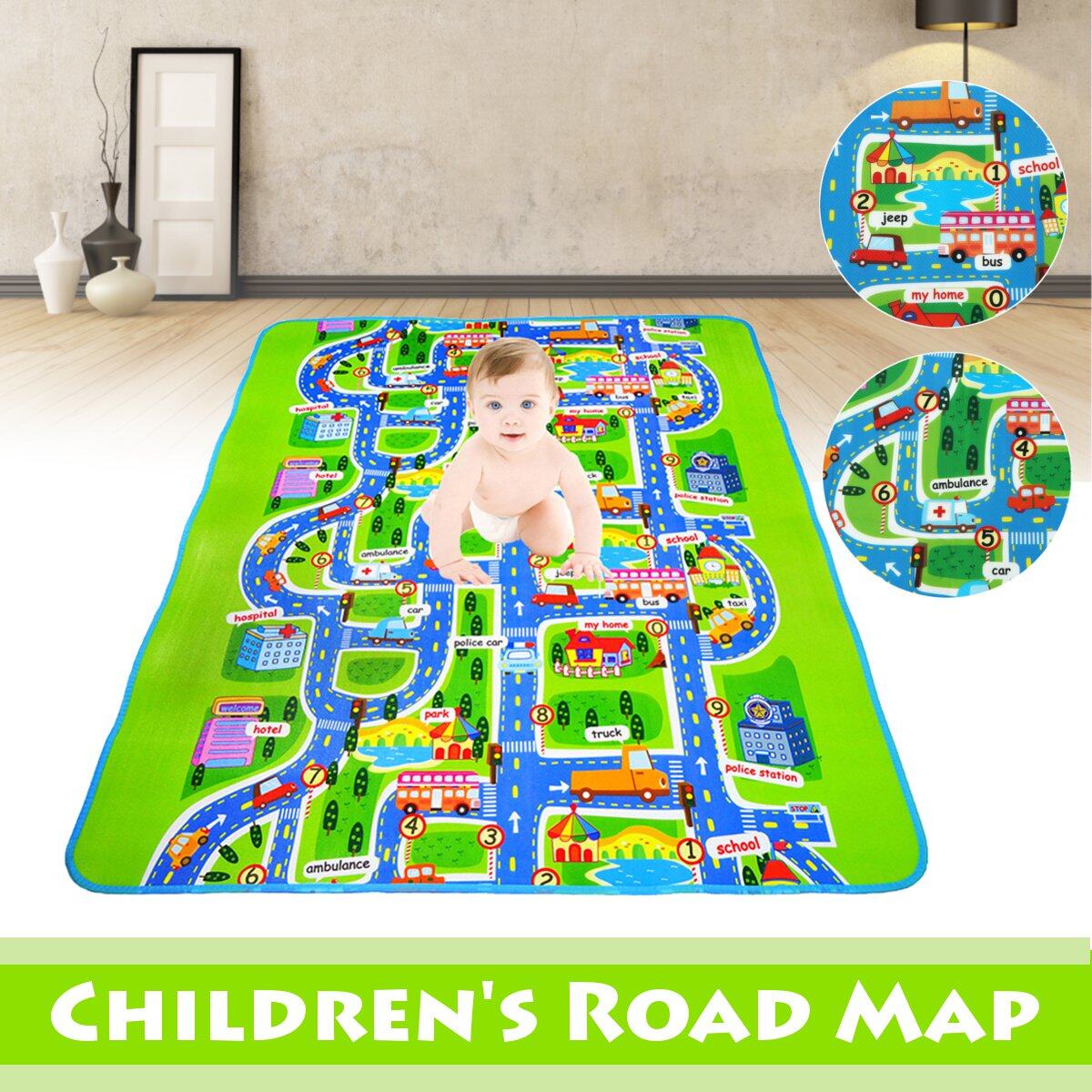 Generic Baby Kids Road Map Creeping Blanket City Traffic Route Map Play