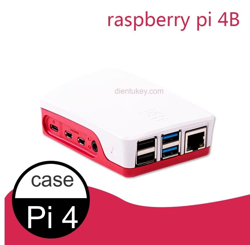 Vỏ case raspberry pi 4 official - vcrp4