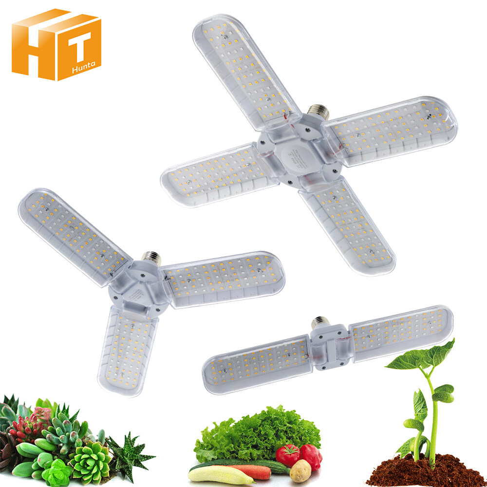Đèn LED phát triển quang phổ đầy đủ mới E27 Bóng đèn Phytolamp cho cây Đèn LED gấp có thể thay đổi cho lều trồng trong nhà Hạt giống rau