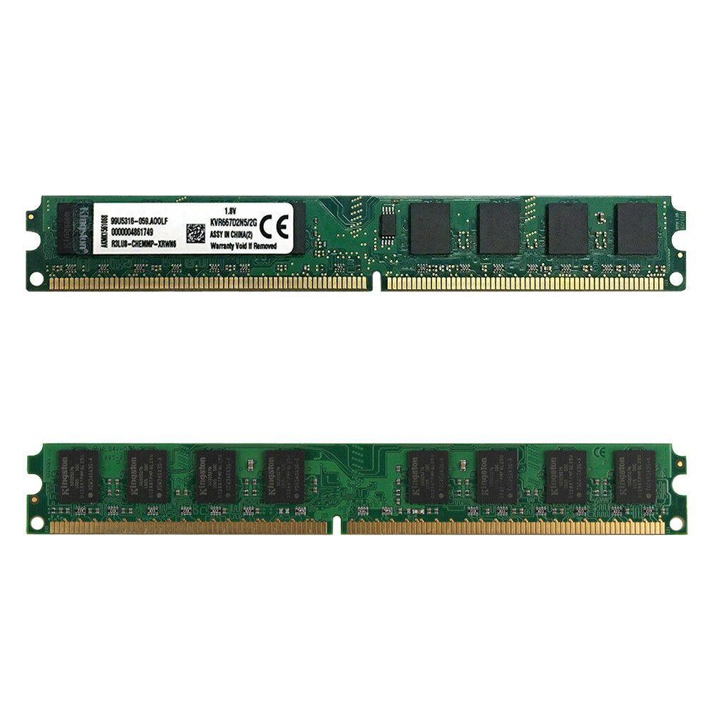 4gb 2x2g pc2-5300u ddr2 667mhz 240pin 240/ 2g ram máy tính để bàn