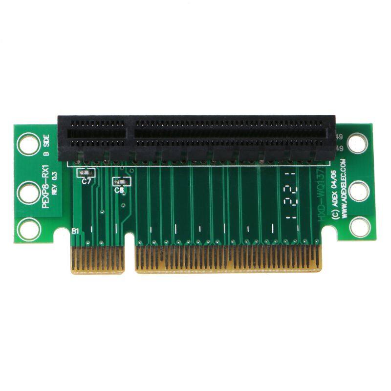 Pci express 8x card nâng 90 độ góc phải bộ chuyển đổi riser thẻ chuyển đổi cho 1u/2u máy tính