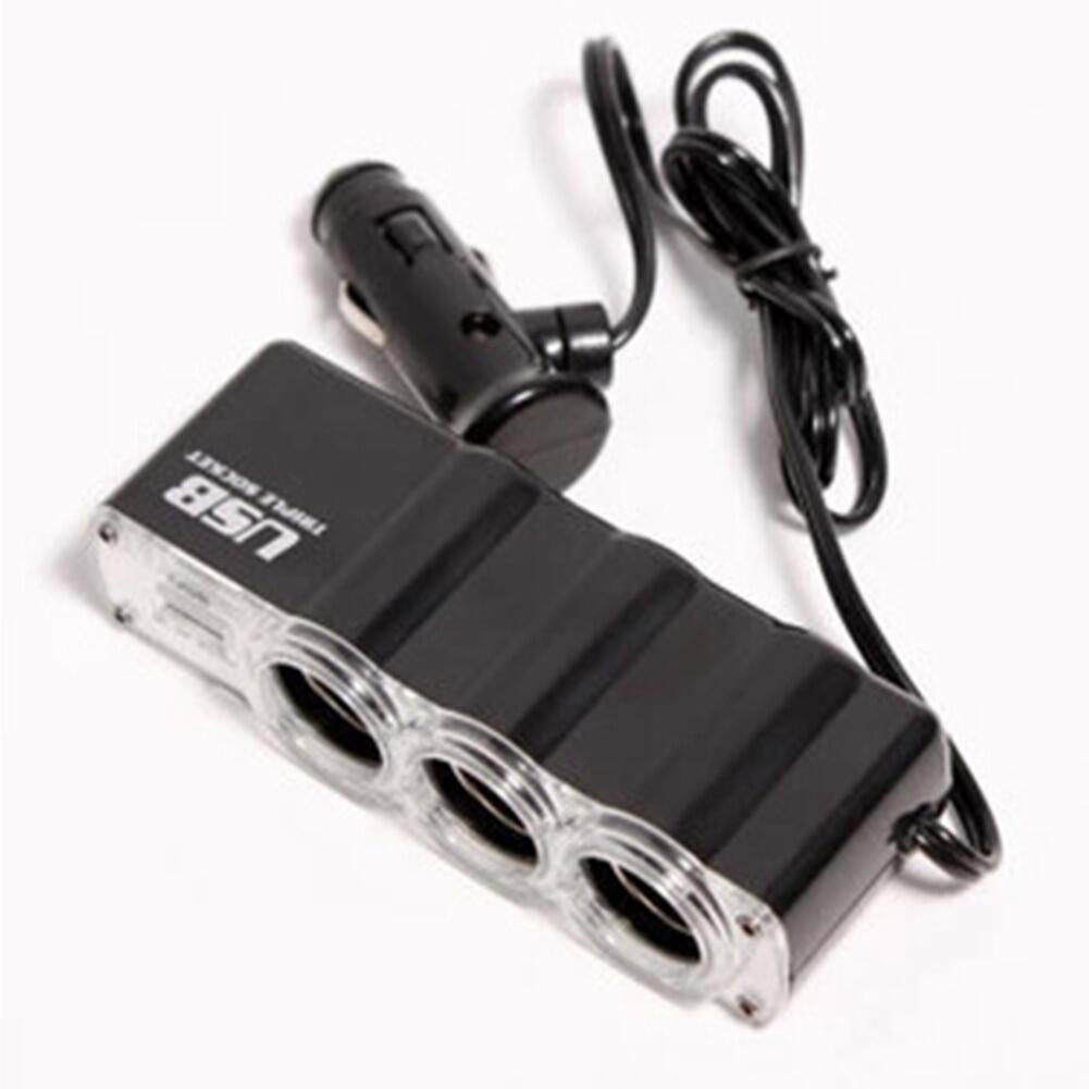 Edgar9 12V/24V xe nhẹ hơn Bộ chia sạc xe hơi xe điện DC Outlet Adapter với cổng sạc USB cho điện thoại di động trò chơi điện thoại