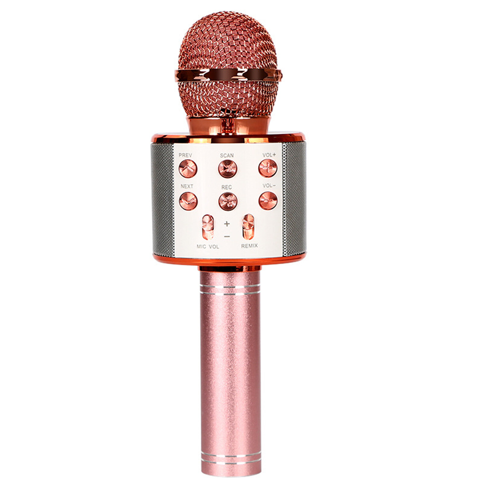 Juc WS858 Bluetooth-Micro tương thích Surround hiệu ứng âm thanh giảm tiếng ồn kim loại chuyên nghiệp cầm tay Mic Karaoke với Đa-Chức năng điều chỉnh Bảng điều chỉnh cho ca hát micrô cầm tay âm thanh