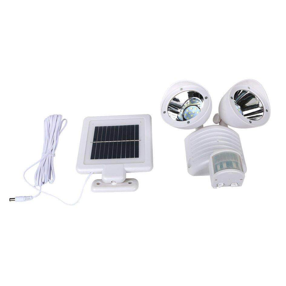 COYEN 22Led SOLAR Double HEAD Human Body ไฟฉายแม่เหล็กไฟฟ้ากลางแจ้ง