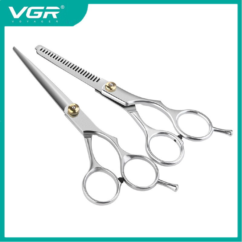 Vgr 2 chiếc kéo tỉa tóc cắt tóc chuyên nghiệp cho tiệm cắt tóc, bộ làm tóc