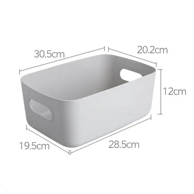 Desktop plastic box cosmetic storage box, kitchen storage box snack storage basket storage box (3)