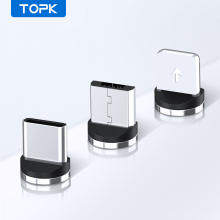 TOPK Magnetic Micro USB Plugs Type-c Heads For AM17 AM23 AM30 AM33 AM51 AM67 AM68 AM70 Cable For Samsung HUAWEI iPhone