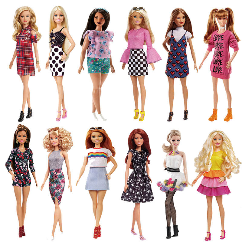 Búp bê Barbie ban đầu thương hiệu công chúa Fashionista cô gái fjf35 búp