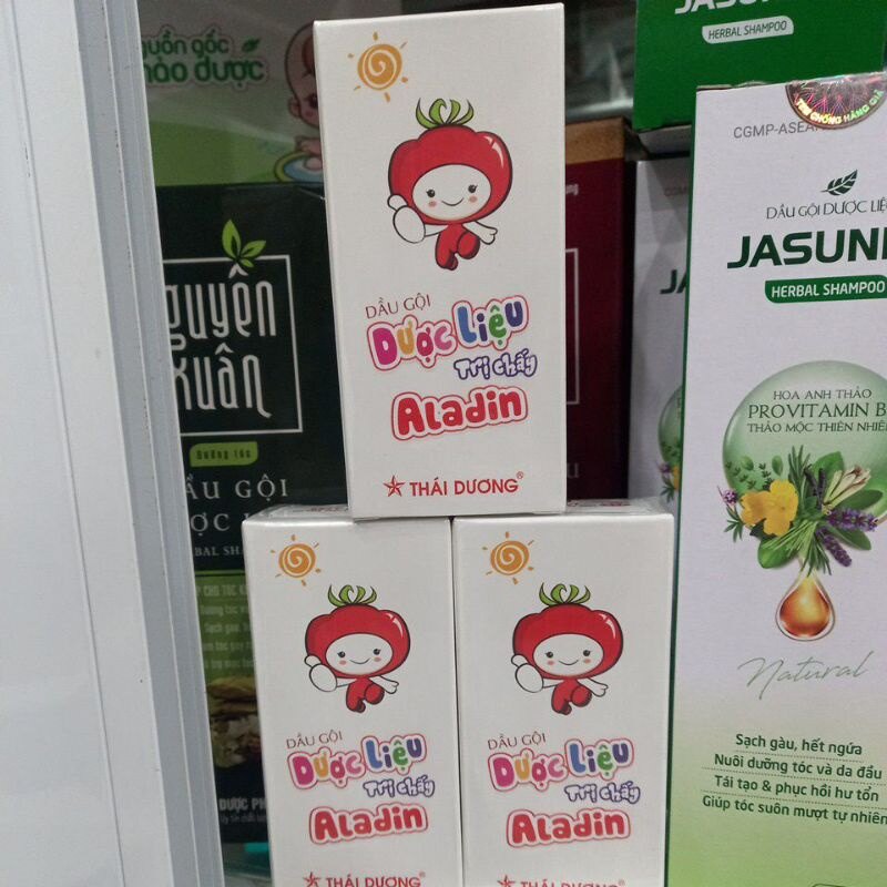 Dầu gội dược liệu aladin - hết chấy, chí