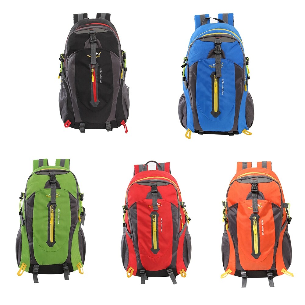 {hot} 50L Large Waterproof Travel Bags Nylon Rucksack Outdoor Sport Backpack with Rain Cover Camping Climbing Trekking Knapsack Bag
