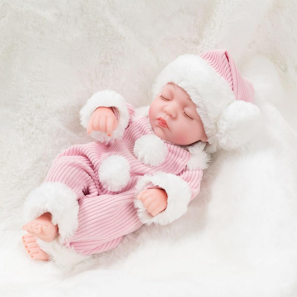 Búp bê em bé tái sinh dễ thương 30cm đồ chơi búp bê tái sinh linh hoạt giống như thật bằng nhựa vinyl silicon quà tặng trẻ sơ sinh thủ công