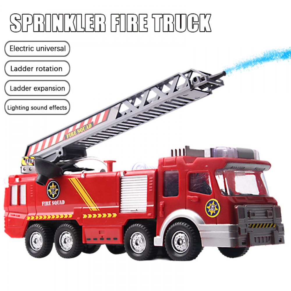 Phun nước Xe tải đồ chơi Firetruck lính cứu hỏa sam xe cứu hỏa/xe động cơ xe âm nhạc ánh sáng giáo dục cậu bé trẻ em Đồ chơi