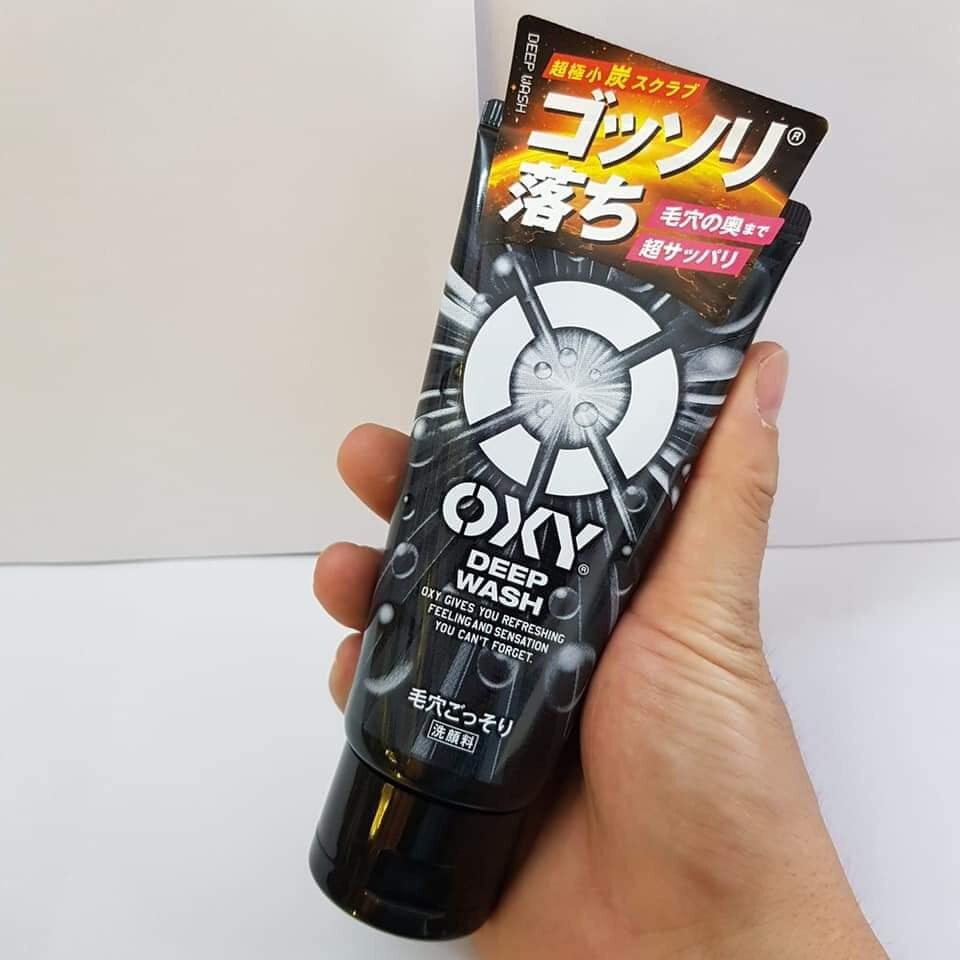 Sữa rửa mặt Oxy cho nam Nhật Bản 130g deep wash/clear wash/ perfect wash