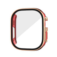 VUAERANG Protector Cover for Apple Watch Ultra 49mm Double Color Case Anti-Scratch HD Screen Protector Anti-Sesistant Hard PC Watch Case Accessories for i Watch Ultra 49mm