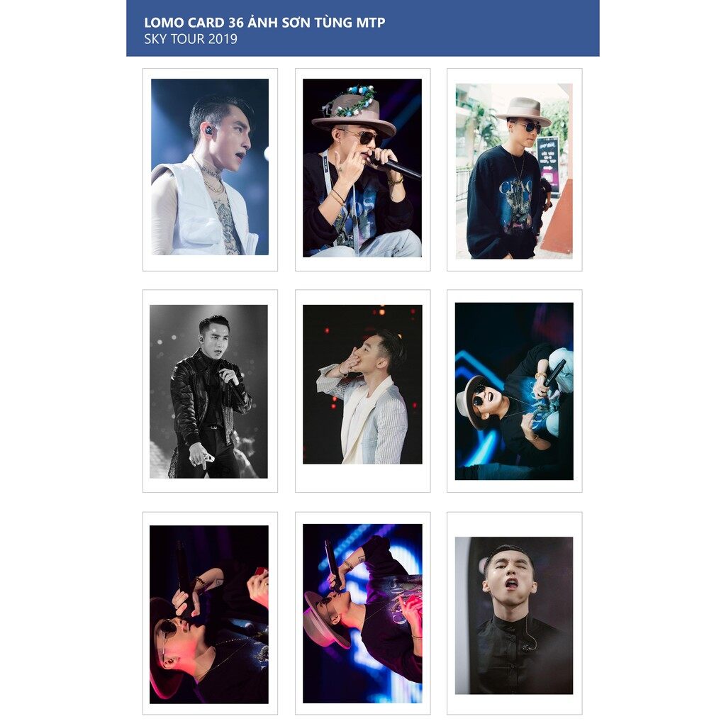 Lomo Card SƠN TÙNG MTP - SKY TOUR 2019 ( 36 ảnh)