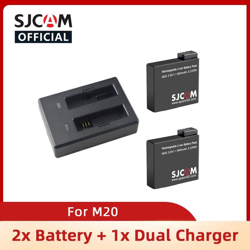 Original SJCAM M20 Battery Dual Charger For SJCAM M20 Action Camera