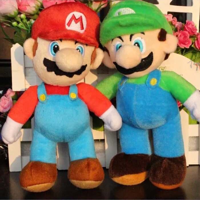 25Cm anh em Super Mario đồ chơi nhồi bông Búp Bê Mario Luigi Trò Chơi nhân vật hoạt hình đồ chơi nhồi bông đồ chơi trang trí Trò Chơi Búp Bê