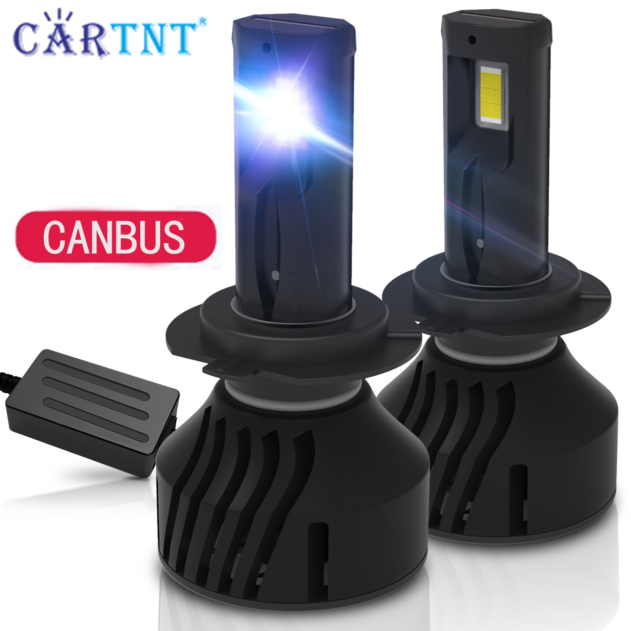 CarTnT 2PCS LED H11 H8 H7 H4 H11 H9 9005 HB3 9006 HB4 9012 Car Headlight CSP 6000K LED Bulbs Super Bright Lamps Fog Light ราคา 557 บาท*ส่งฟรี