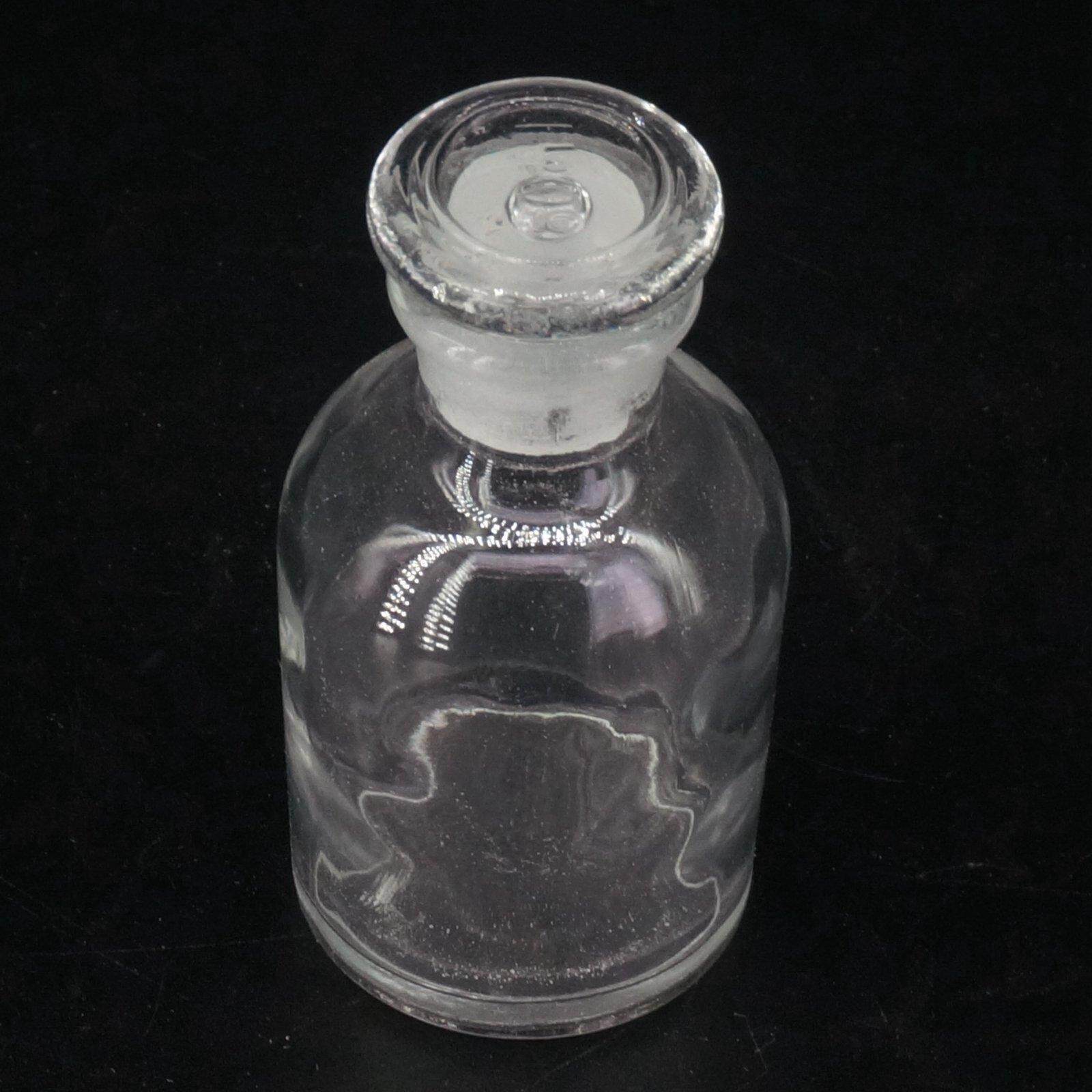 60ml Clear Glass Narrow Mouth Bottle With Stooper Lab Chemistry Glassware