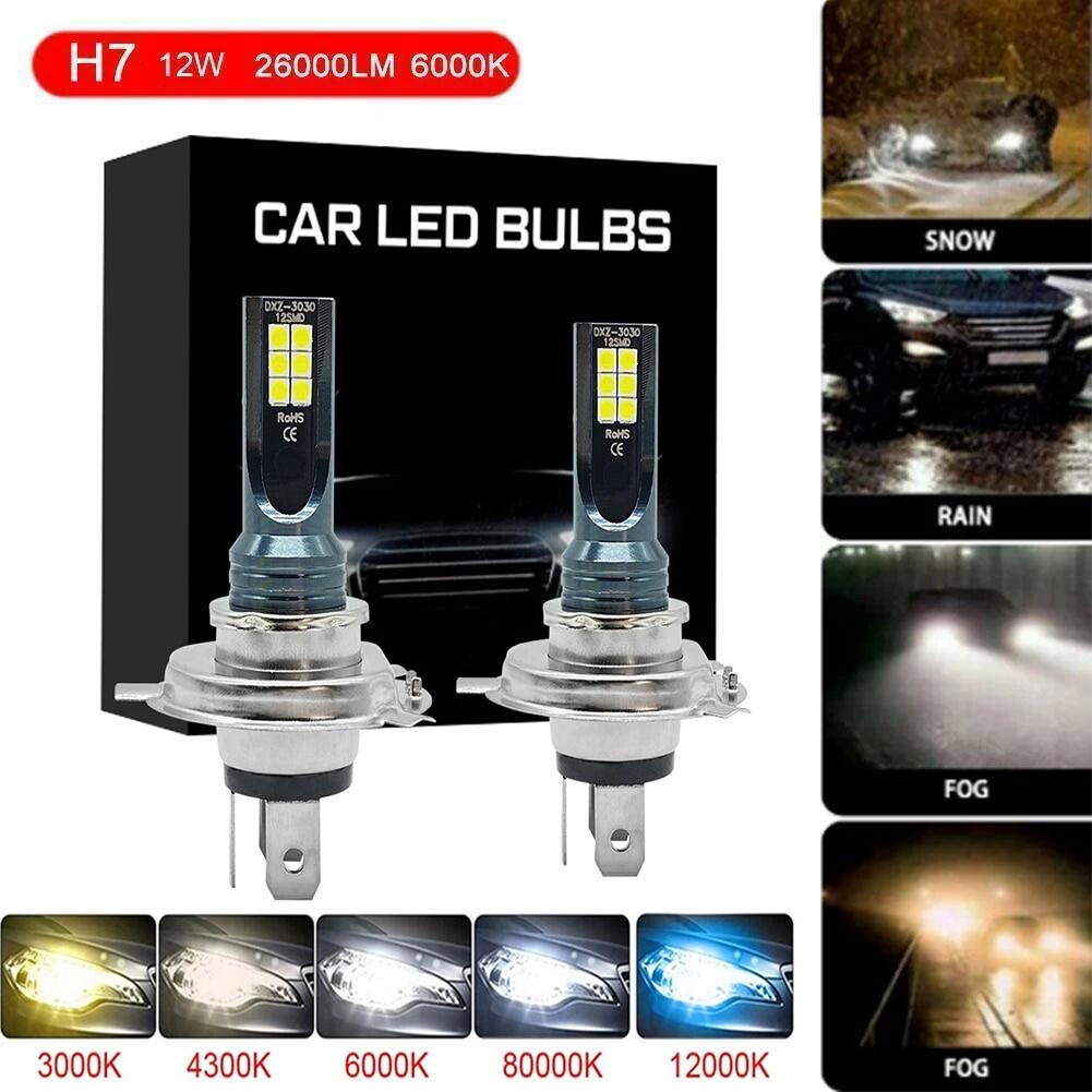 H7 H4 Đèn LED Đèn pha xe hơi chùm Kit 120W công suất cao LED đèn xe ô tô