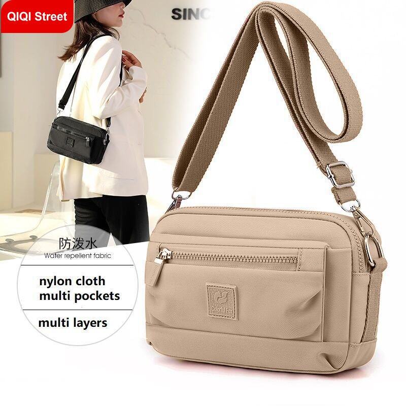 Crossbody bag fashion trend shoulder bag waterproof repellent nylon mobile phone bag new large capacity messenger bag