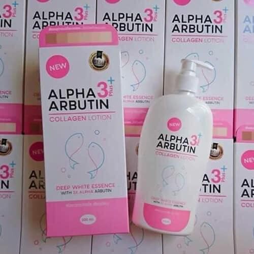 1 chai sữa dưỡng thể trắng da collagen alpha arbutin 500ml thái lan