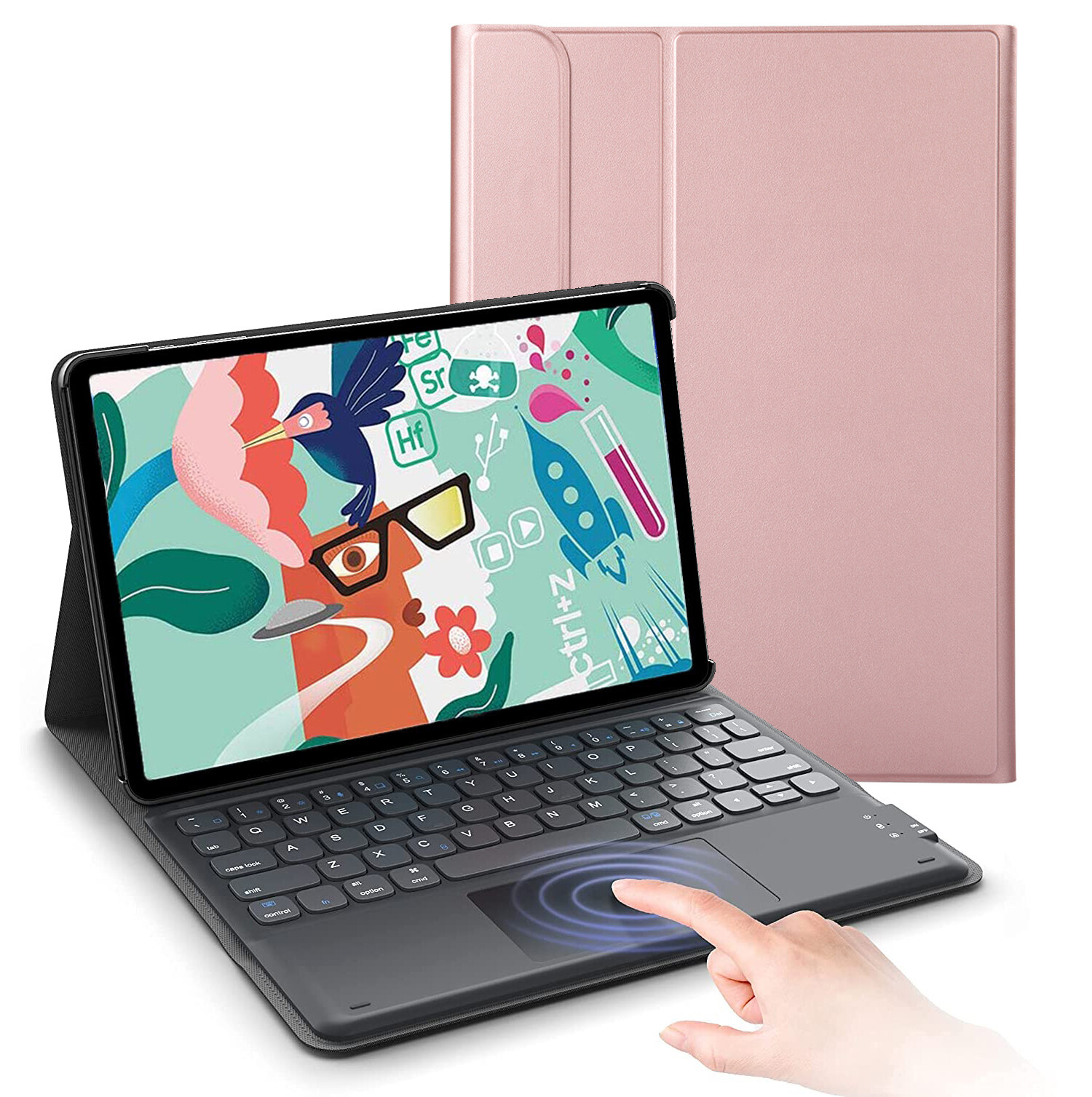 Touchpad Keyboard Case for Samsung Tab S9 FE 11/Tab A9 Plus/Tab S9/ Tab S8 S7/Tab S6 Lite/Tab A8 10.5 /A7 Lite, Tab S6 10.5/Tab A 10.1/Tab S5e 10.5, Tab A7