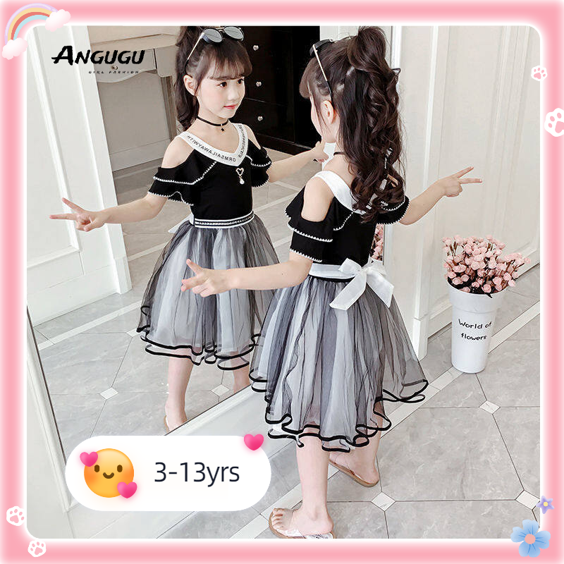Angugu Đầm Hàn Quốc Thời Trang Chất Lượng Cao Cho Trẻ Em Quần Áo Thường Ngày Cho Bé Gái Váy Xòe Sinh Nhật 1 Đến 2 Đến 3 Đến 4 Đến 5 Đến 6 Đến 7 Đến 8 Đến 9 Đến 10 Đến 11 Đến 12 Tuổi váy Công Chúa Màu Đỏ Cho Thiếu Nữ Terno Giảm Giá # G-2011
